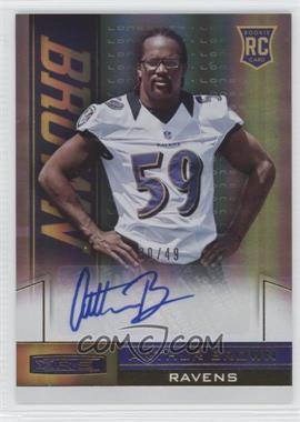 2013 Panini Rookies & Stars - [Base] - Longevity Parallel Gold Rookie Signatures #107 - Arthur Brown /49