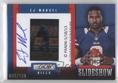 2013 Panini Rookies & Stars - SlideShow - Rookie Premier Signatures #8 - EJ Manuel /100