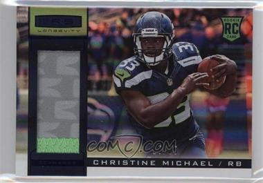 2013 Panini Rookies & Stars Longevity - [Base] - Sapphire #203 - Rookie Materials - Christine Michael /25