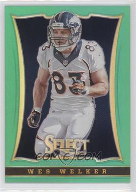 2013 Panini Select - [Base] - Marketing Industry Summit Green Prizm #39 - Wes Welker /15