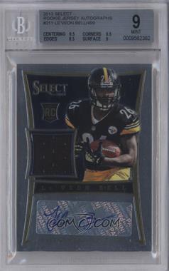 2013 Panini Select - [Base] - Rookie Jersey Autographs #211 - Le'Veon Bell /499 [BGS 9 MINT]