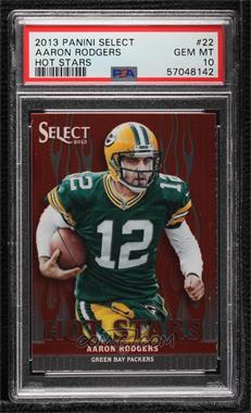 2013 Panini Select - Hot Stars #22 - Aaron Rodgers [PSA 10 GEM MT]