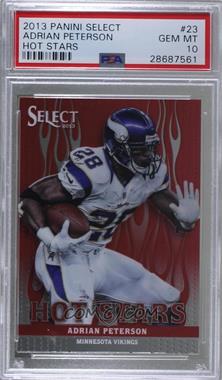 2013 Panini Select - Hot Stars #23 - Adrian Peterson [PSA 10 GEM MT]