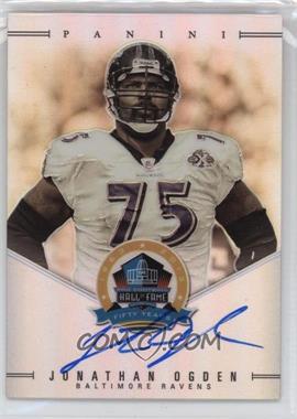 2013 Panini Spectra - 50th Anniversary Pro Football Hall of Fame - Signatures #JOG - Jonathan Ogden /50 [EX to NM]