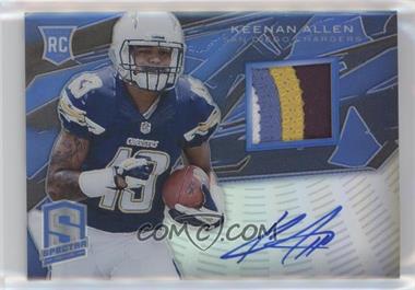 2013 Panini Spectra - [Base] - Blue Signature Materials #217 - Rookie - Keenan Allen /49