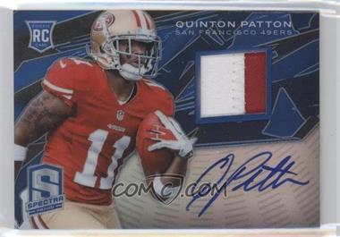 2013 Panini Spectra - [Base] - Blue Signature Materials #230 - Rookie - Quinton Patton /49