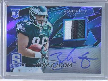 2013 Panini Spectra - [Base] - Blue Signature Materials #240 - Rookie - Zach Ertz /49