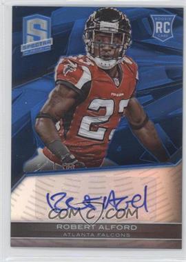 2013 Panini Spectra - [Base] - Blue #182 - Rookie Autographs - Robert Alford /99