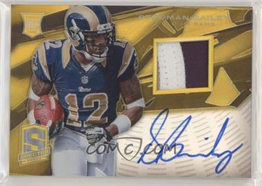 2013 Panini Spectra - [Base] - Gold Signature Materials #233 - Rookie - Stedman Bailey /10