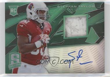 2013 Panini Spectra - [Base] - Green Signature Materials #234 - Rookie - Stepfan Taylor /5