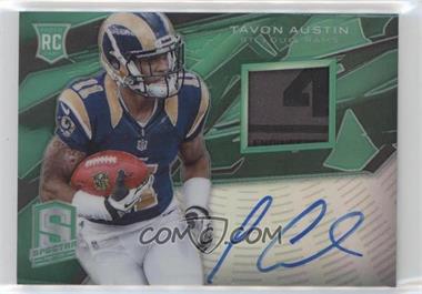 2013 Panini Spectra - [Base] - Green Signature Materials #235 - Rookie - Tavon Austin /5