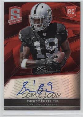 2013 Panini Spectra - [Base] - Red #112 - Rookie Autographs - Brice Butler /25