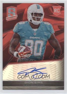 2013 Panini Spectra - [Base] - Red #133 - Rookie Autographs - Dion Sims /25