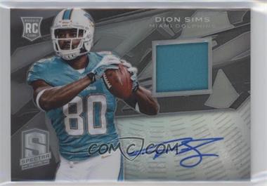 2013 Panini Spectra - [Base] - Signature Materials #133 - Rookie Autographs - Dion Sims /99