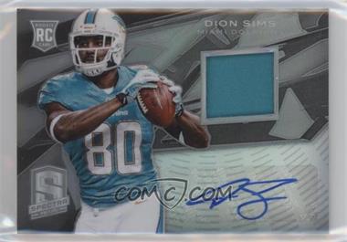 2013 Panini Spectra - [Base] - Signature Materials #133 - Rookie Autographs - Dion Sims /99