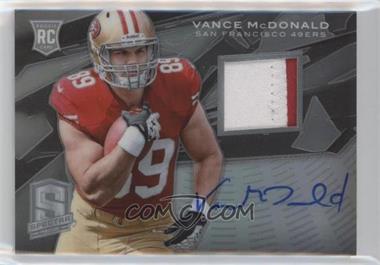 2013 Panini Spectra - [Base] - Signature Materials #239 - Rookie - Vance McDonald /99