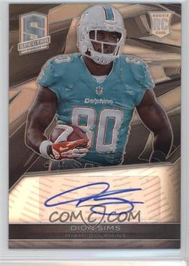 2013 Panini Spectra - [Base] #133 - Rookie Autographs - Dion Sims /299