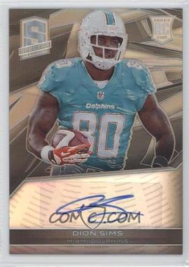 2013 Panini Spectra - [Base] #133 - Rookie Autographs - Dion Sims /299