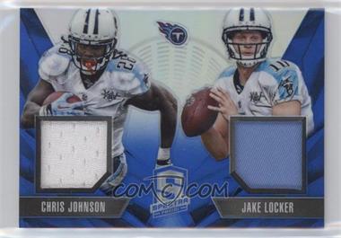 2013 Panini Spectra - Combo Materials - Blue #14 - Chris Johnson, Jake Locker /49