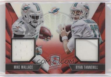 2013 Panini Spectra - Combo Materials - Red #11 - Mike Wallace, Ryan Tannehill /25