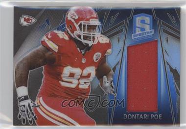 2013 Panini Spectra - Materials - Blue #27 - Dontari Poe /99