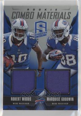 2013 Panini Spectra - Rookie Combo Materials - Blue #8 - Marquise Goodwin, Robert Woods /49