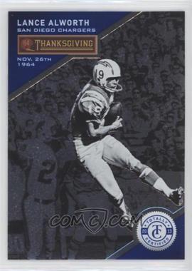 2013 Panini Totally Certified - [Base] - Totally Blue #92 - Thanksgiving Day - Lance Alworth /99