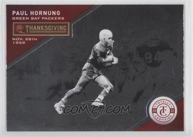 2013 Panini Totally Certified - [Base] - Totally Red #96 - Thanksgiving Day - Paul Hornung