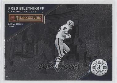 2013 Panini Totally Certified - [Base] #91 - Thanksgiving Day - Fred Biletnikoff