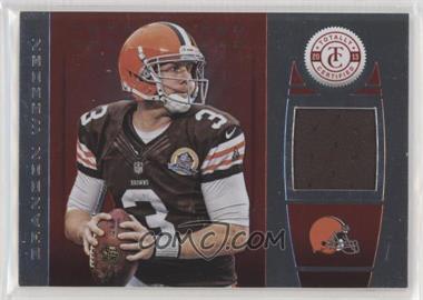 2013 Panini Totally Certified - Materials - Totally Red #90 - Brandon Weeden /299