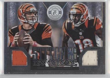 2013 Panini Totally Certified - Stitches in Time #27 - Dual - Andy Dalton, A.J. Green /299 [EX to NM]