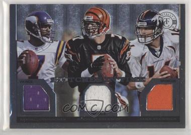 2013 Panini Totally Certified - Stitches in Time #54 - Triple - Randall Cunningham, Boomer Esiason, Jake Plummer /299 [Noted]