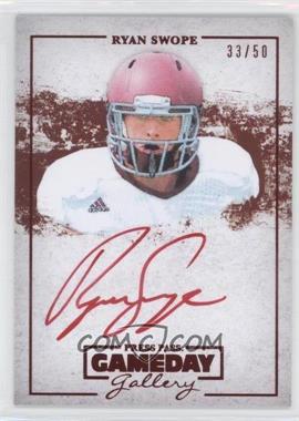 2013 Press Pass - Gameday Gallery - Red Red Ink #GG-RS - Ryan Swope /50