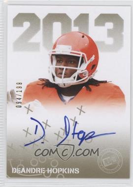 2013 Press Pass - Press Pass Signings - Gold #PPS-DH2 - DeAndre Hopkins /199