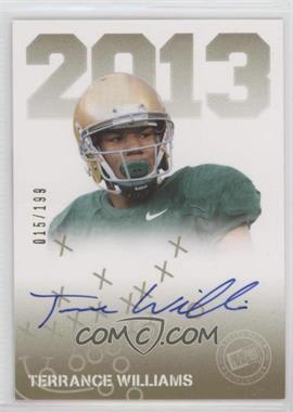 2013 Press Pass - Press Pass Signings - Gold #PPS-TW - Terrance Williams /199