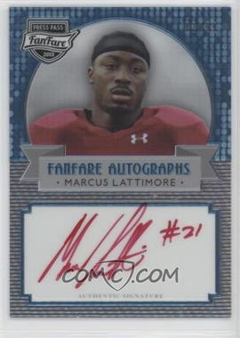 2013 Press Pass Fanfare - [Base] - Aqua Red Ink #FF-ML - Marcus Lattimore /99