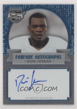 2013 Press Pass Fanfare - [Base] - Aqua #FF-DJ - Dion Jordan /99