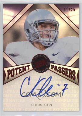 2013 Press Pass Fanfare - Potent Passers - Red #PP-CK - Collin Klein /25