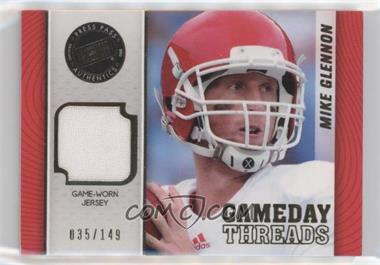 2013 Press Pass Showcase - Gameday Threads - Gold #GT-MG - Mike Glennon /149