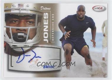 2013 SAGE - Autographs - Gold #24 - Datone Jones /100