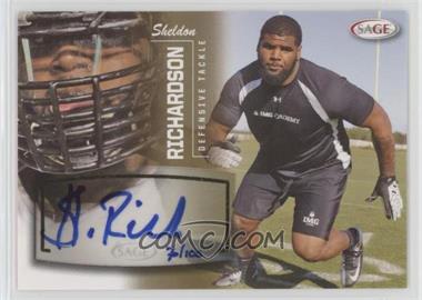 2013 SAGE - Autographs - Gold #45 - Sheldon Richardson /100