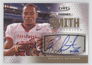 2013 SAGE Hit - Autographs - Gold #A109 - Rodney Smith /250