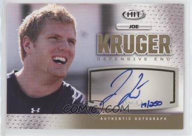 2013 SAGE Hit - Autographs - Gold #A149 - Joe Kruger /250