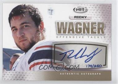 2013 SAGE Hit - Autographs - Gold #A37 - Ricky Wagner /250