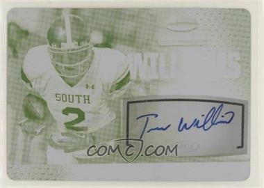 2013 SAGE Hit - Autographs - Printing Plate Yellow #A122 - Terrance Williams /1