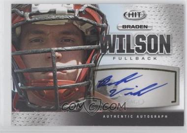 2013 SAGE Hit - Autographs - Silver #A108 - Braden Wilson