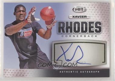 2013 SAGE Hit - Autographs - Silver #A127 - Xavier Rhodes