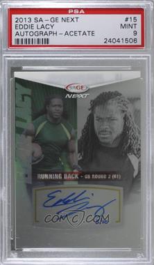 2013 SAGE Next - Acetate Autographs #15 - Eddie Lacy /10 [PSA 9 MINT]