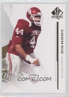 2013 SP Authentic - [Base] #134 - Brian Bosworth