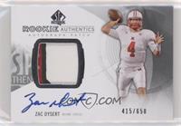 Rookie Autograph Patch - Zac Dysert #/650